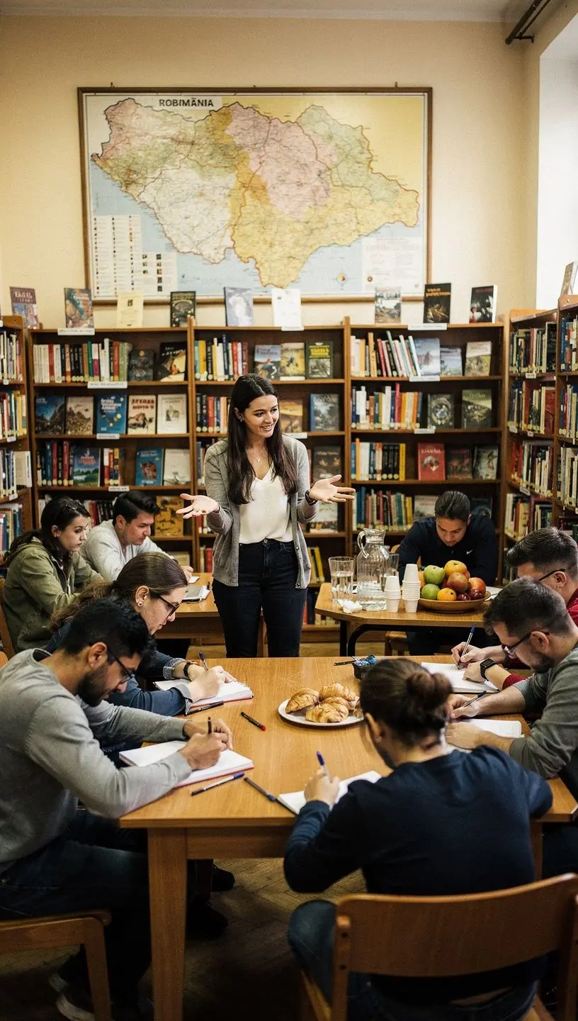 Ecran de computer care afișează platforma online cu informații accesibile despre inițiative locale și bune practici.