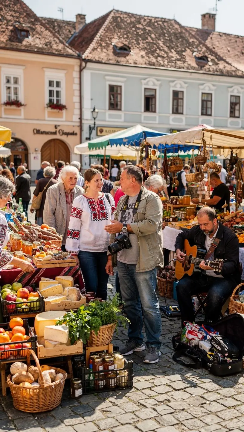 Harta interactivă a unei regiuni din România cu puncte de interes marcate pentru schimb de cunoștințe.
